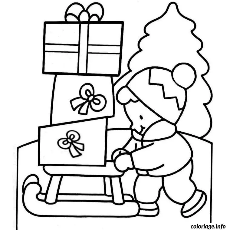 Coloriage De Noël 3 ans - Noël à imprimer