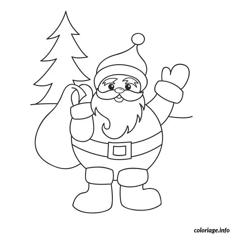 Coloriage Noël format a4 - Noël à imprimer