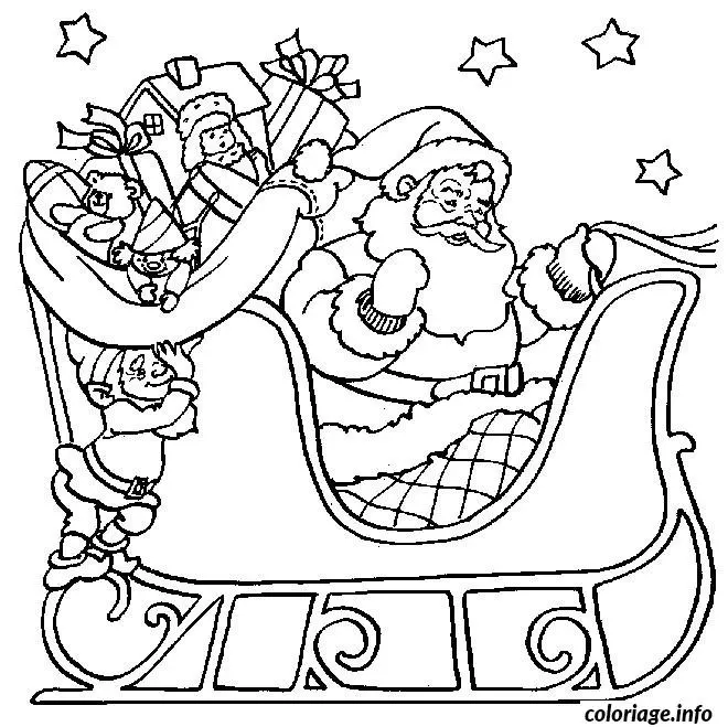 Coloriage Noël colorier - Noël à imprimer