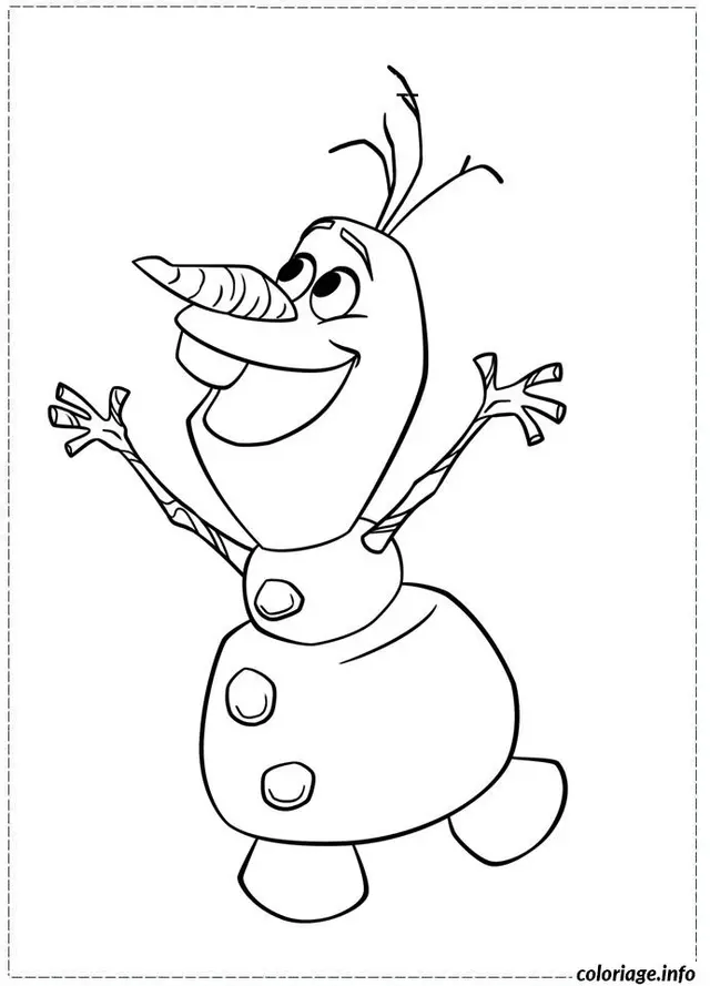 Coloriage La reine des neiges olaf - La Reine des neiges à imprimer