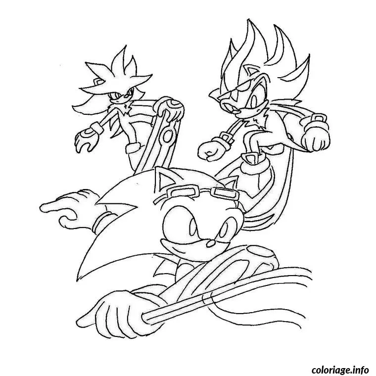 Sonic Riders coloring page to print