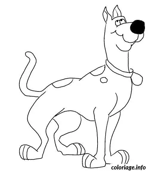 Coloriage Scoubidou - Scooby doo à imprimer
