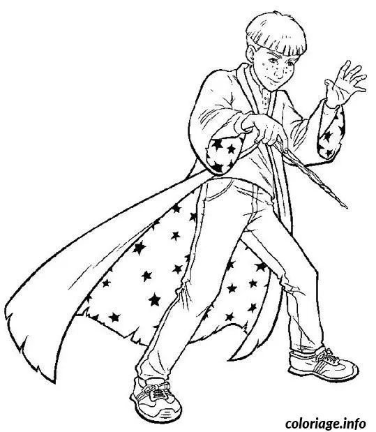 Coloriage Apprenti magicien - Non classé à imprimer