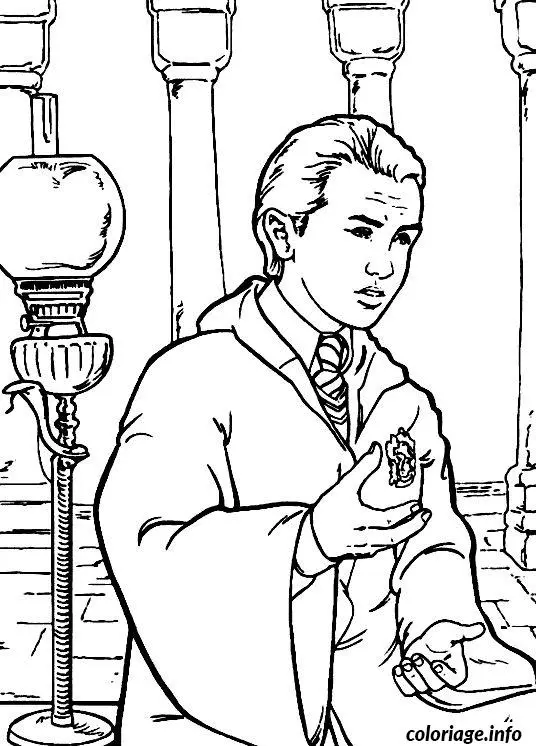 Coloriage Drago malefoy - Harry potter à imprimer