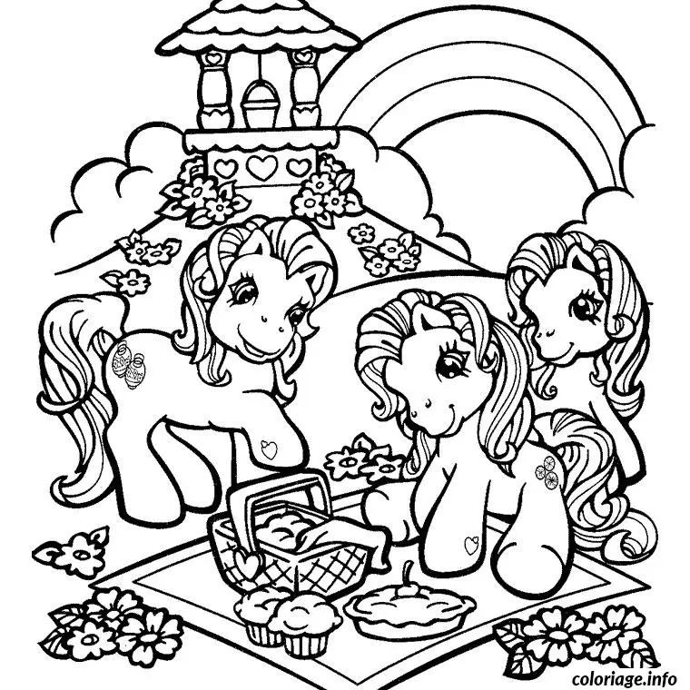 Coloriage Bratz poney - Poney à imprimer