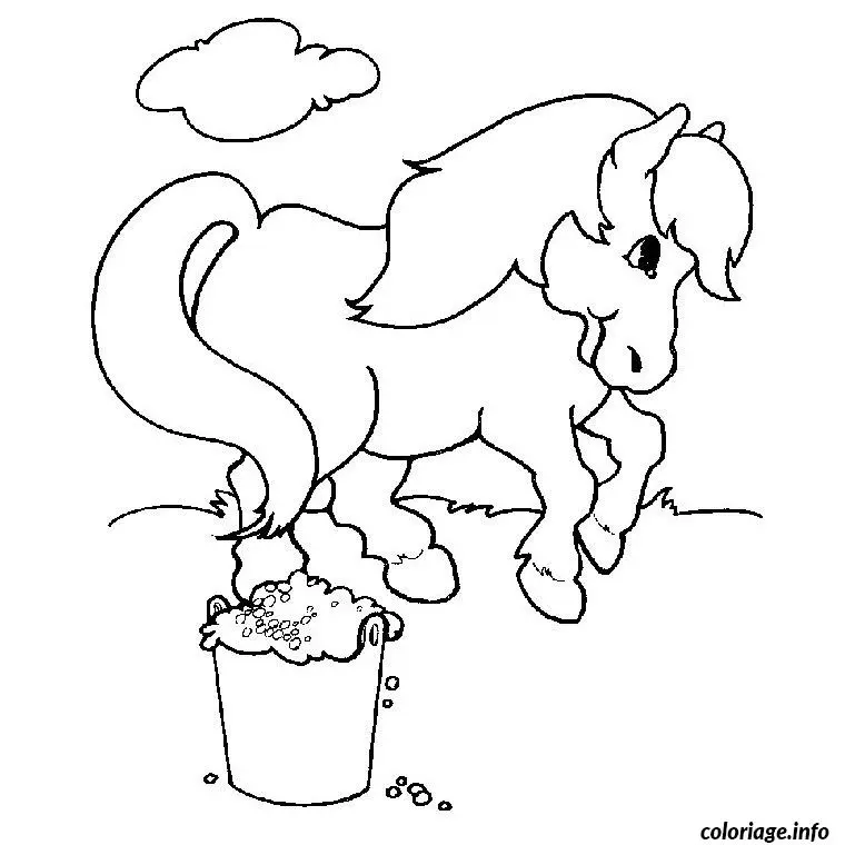 Coloriage Club des Poneys - Poney à imprimer