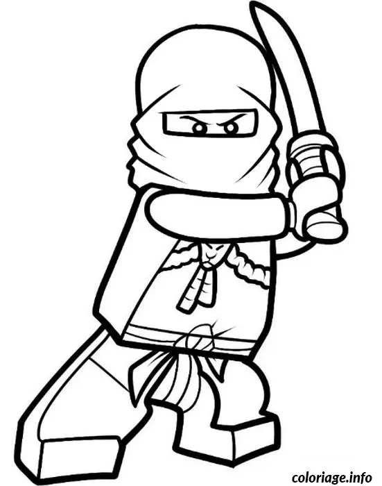 Ninjago Kai Fire Master Ninja coloring page to print