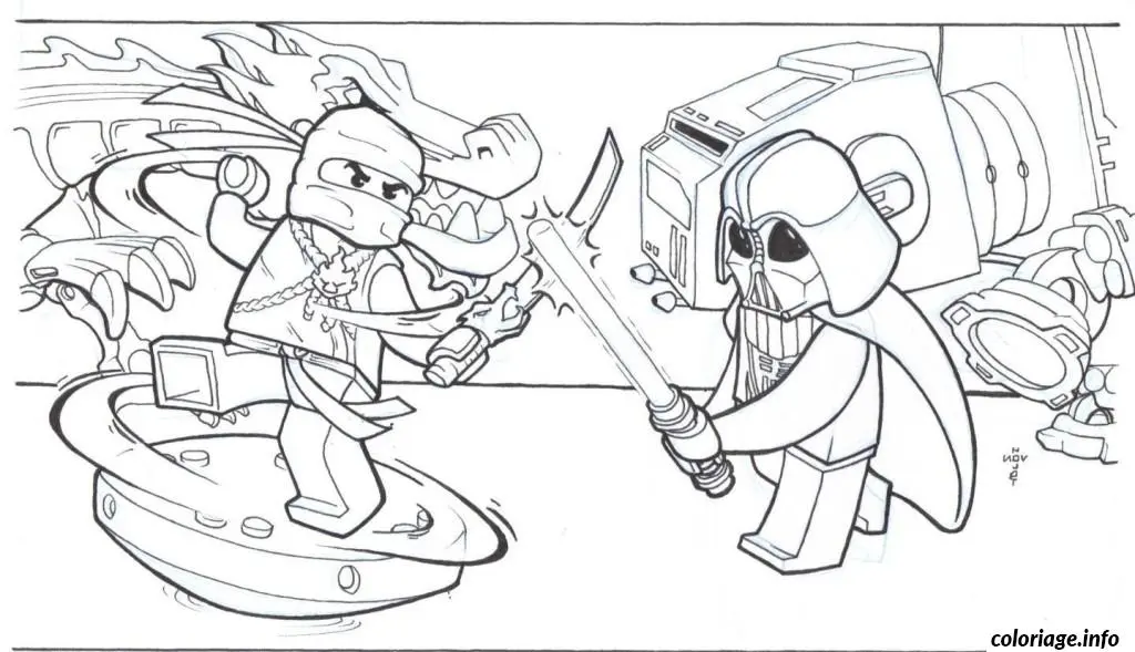 Coloriage Lego Ninjago - Pages à Colorier - Ninjago à imprimer
