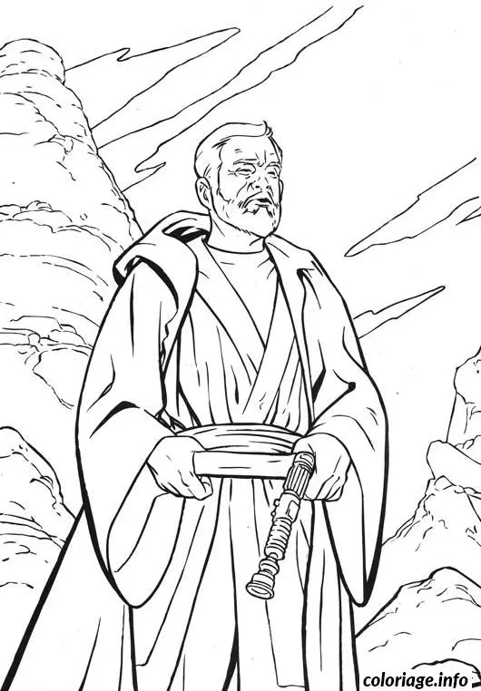 Coloriage Star wars personnage - Star wars à imprimer