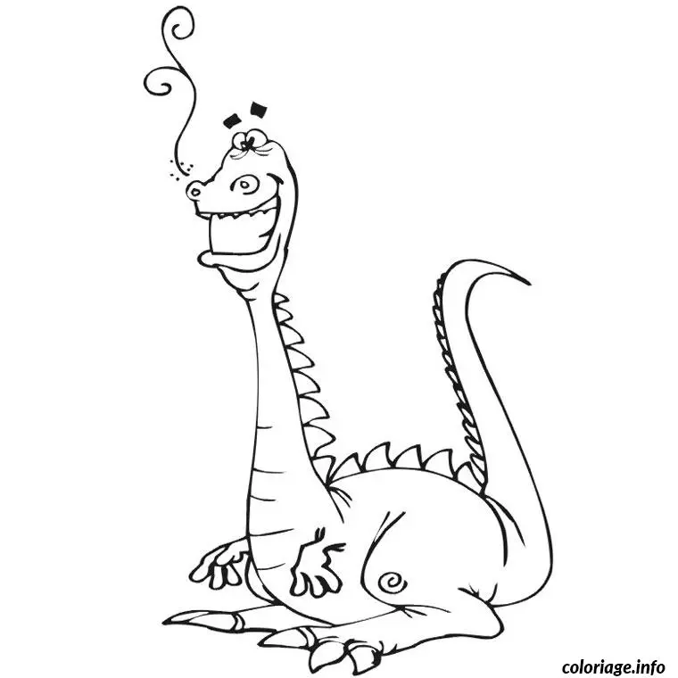 Coloriage Dragon pixar - Dragon à imprimer