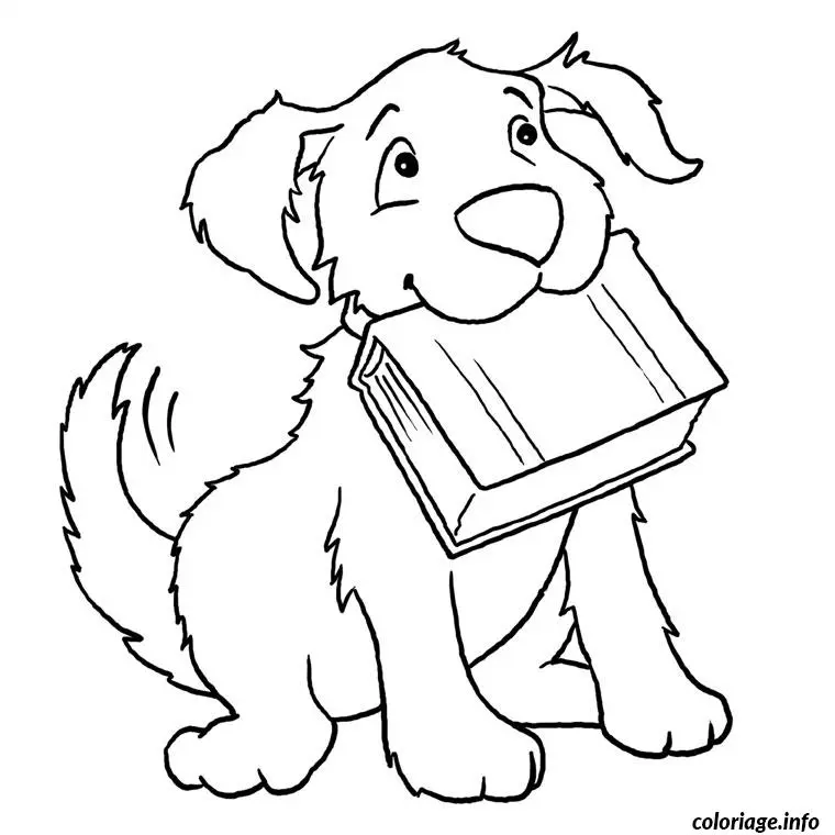 Coloriage Vrai chien - Chien à imprimer