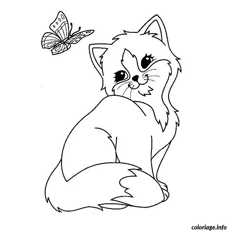 Disegno di Gattino carino da stampare