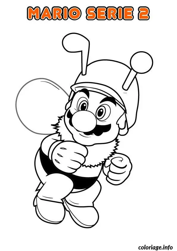 Ausmalbild Mario Bros springt mit Stil zum Ausdrucken