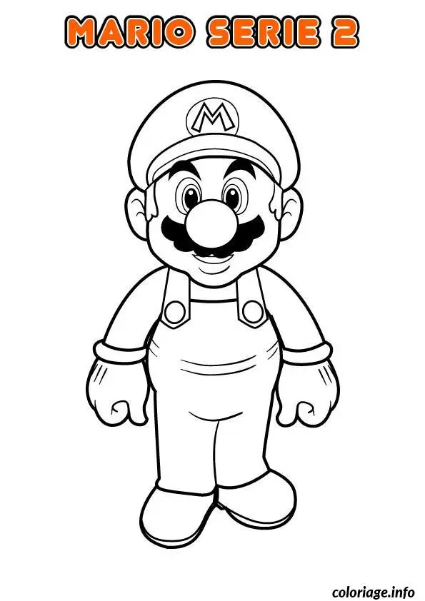 Ausmalbild Mario Bros springt zum Angriff zum Ausdrucken