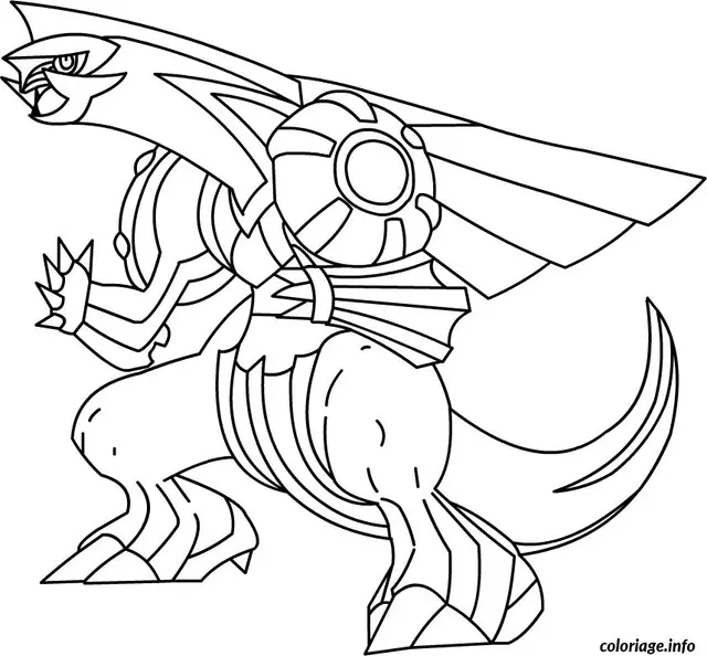 Coloriage Pokémon puissant prêt à attaquer - Pokémon à imprimer