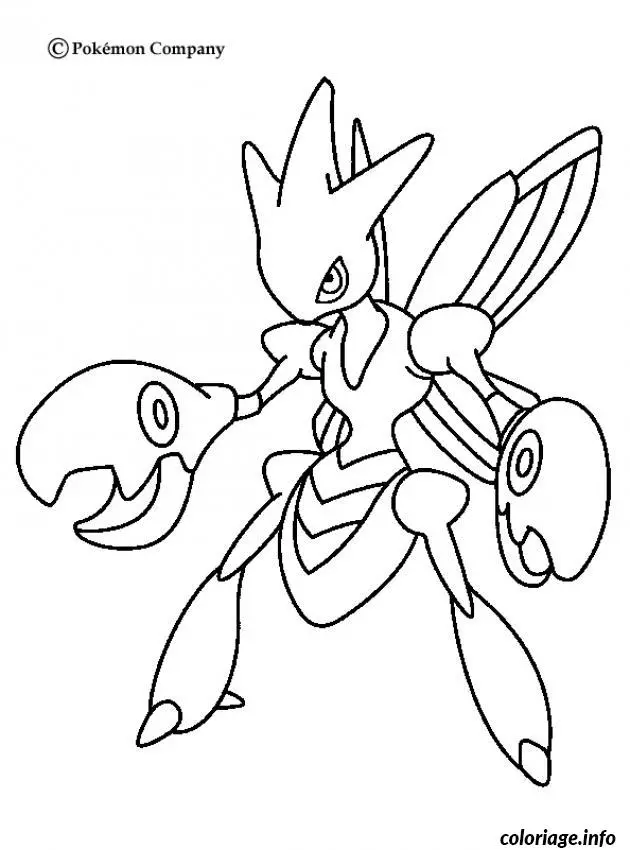 Coloriage Pokémon évolu prêt à attaquer - Pokémon à imprimer