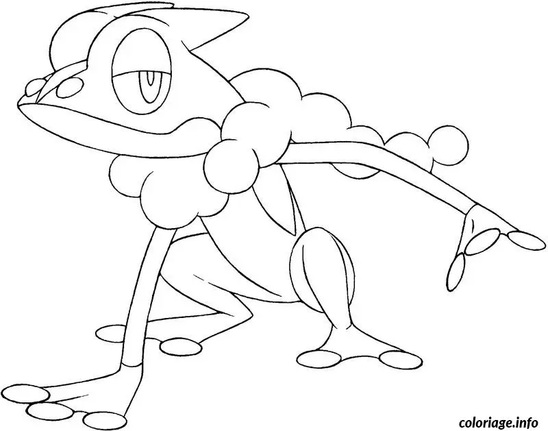 Coloriage Pokémon rare dans son habitat naturel - Pokémon à imprimer