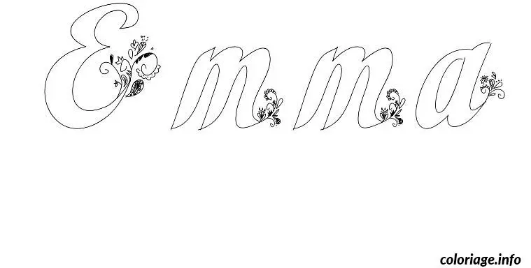 Emma coloring page to print