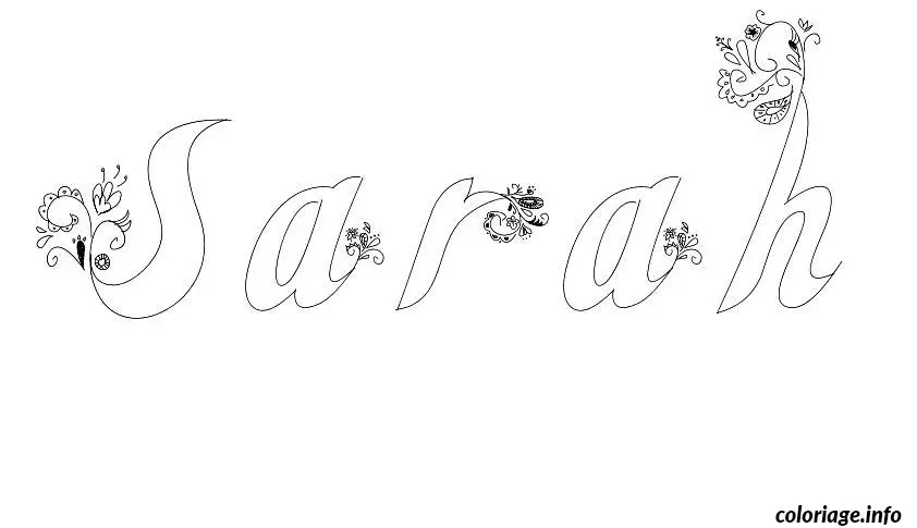 Sarah coloring page to print