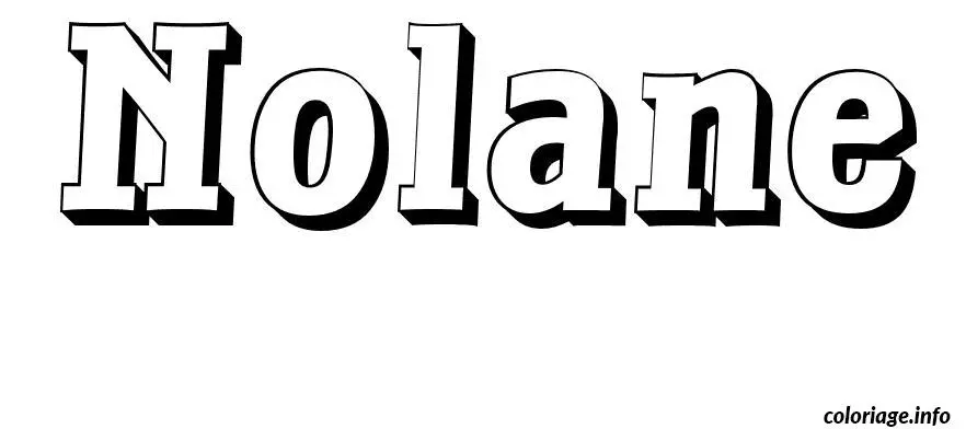 Coloriage Nolane - Prénom à imprimer
