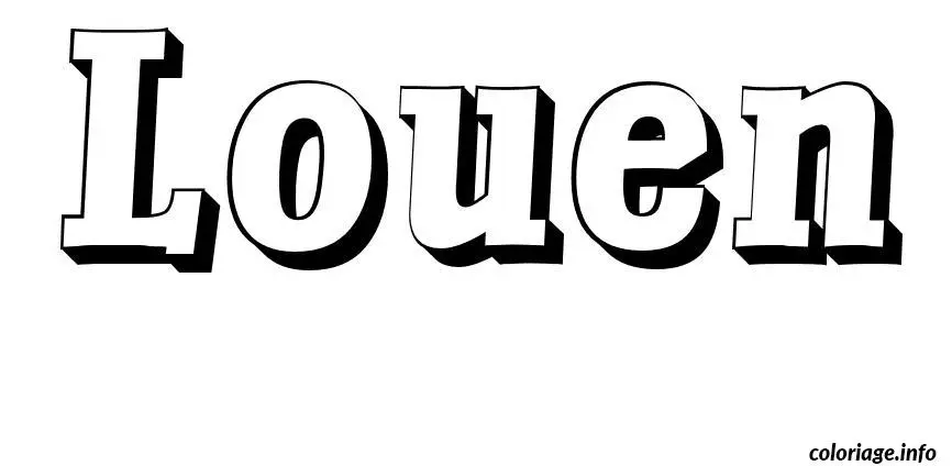Louen coloring page to print