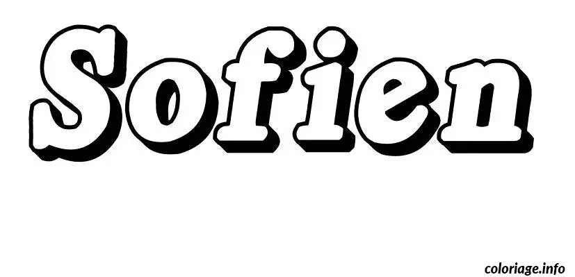 Disegno di Sofien – Disegno del Nome da Colorare da stampare
