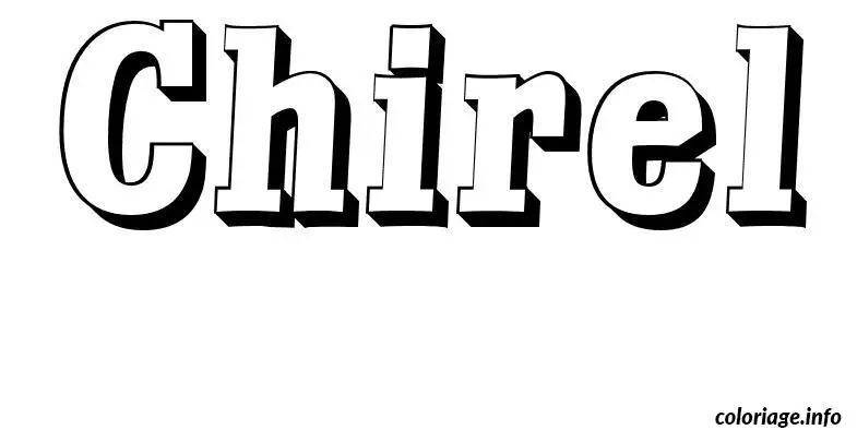 Chirel coloring page to print