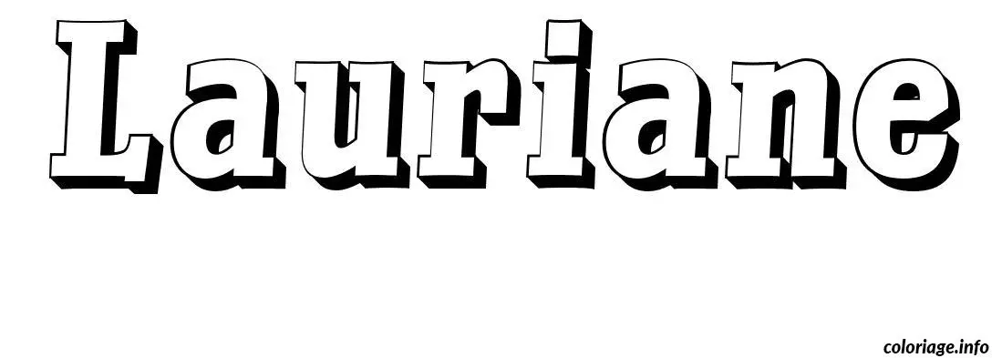 Lauriane coloring page to print