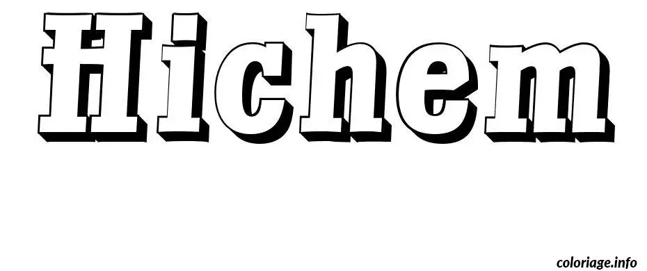 Hichem coloring page to print