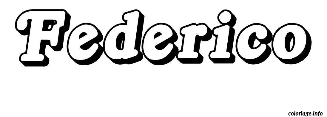 Federico coloring page to print