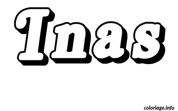 Inas coloring page to print