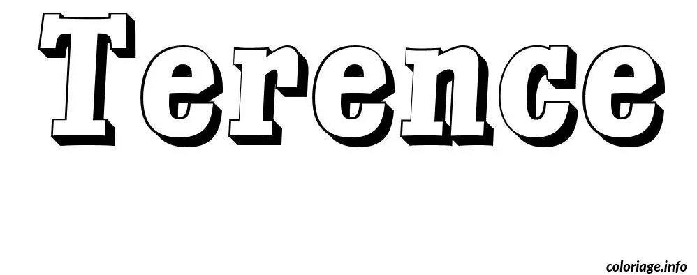 Terence coloring page to print