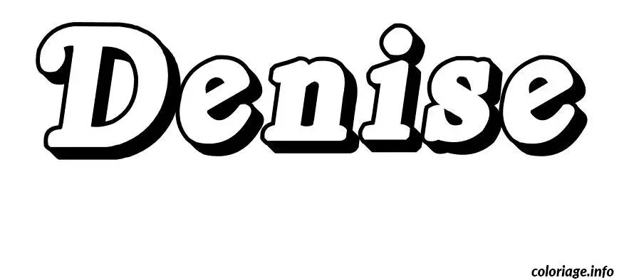 Denise coloring page to print
