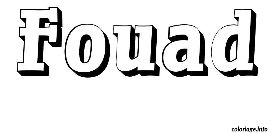Fouad coloring page to print
