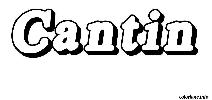 Cantin coloring page to print