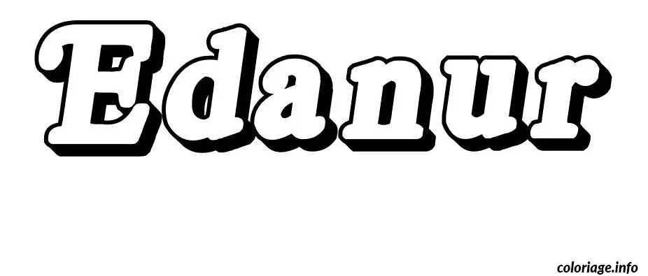 Edanur coloring page to print