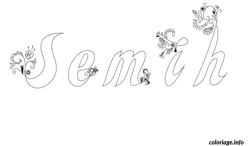 Semih coloring page to print