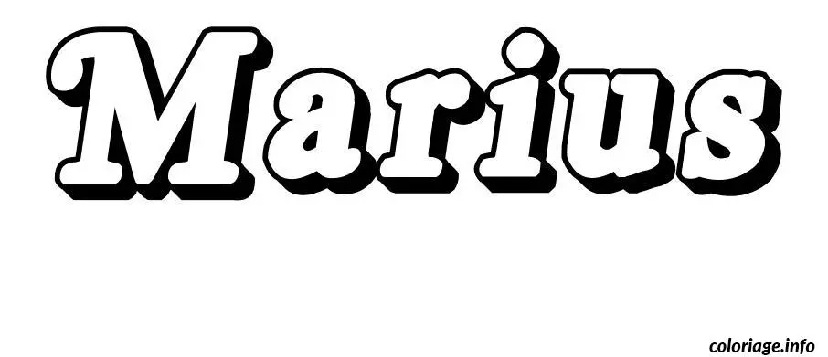 Marius coloring page to print
