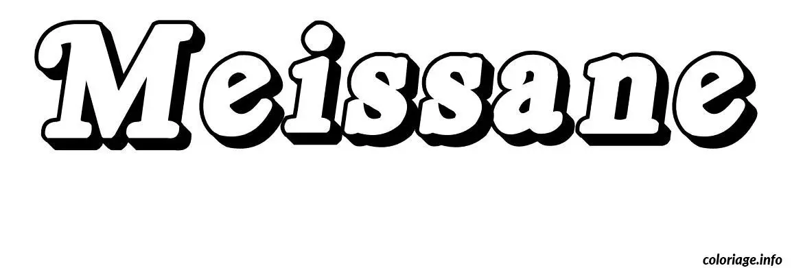 Meissane coloring page to print