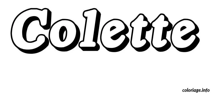 Colette coloring page to print