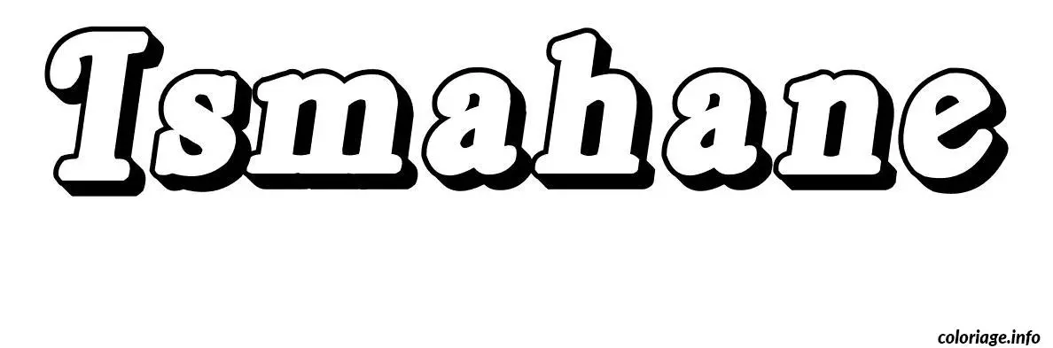 Ismahane coloring page to print