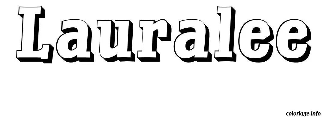 Disegno di Lauralee da stampare