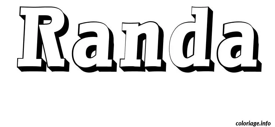 Randa coloring page to print