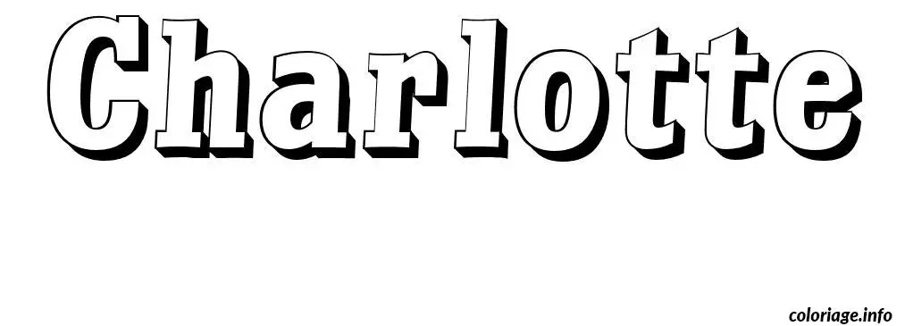 Charlotte coloring page to print