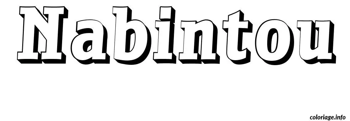 Nabintou coloring page to print