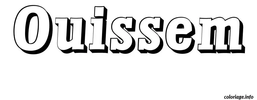 Ouissem coloring page to print