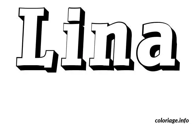 Lina coloring page to print