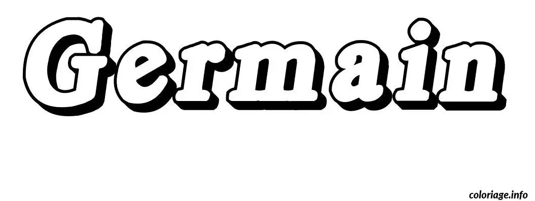 Germain coloring page to print