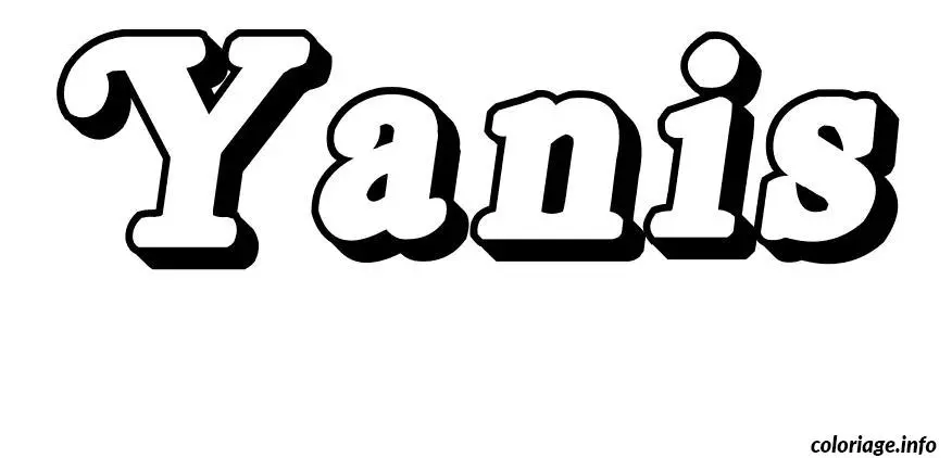 Yanis coloring page to print