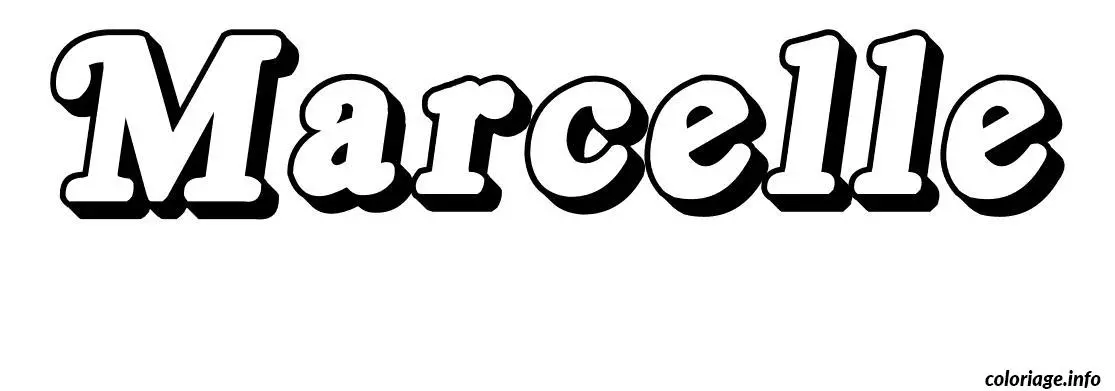 Marcelle coloring page to print
